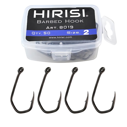 Hirisi 8019 Carbon Steel Hooks - Pack of 50 Units - Nº2