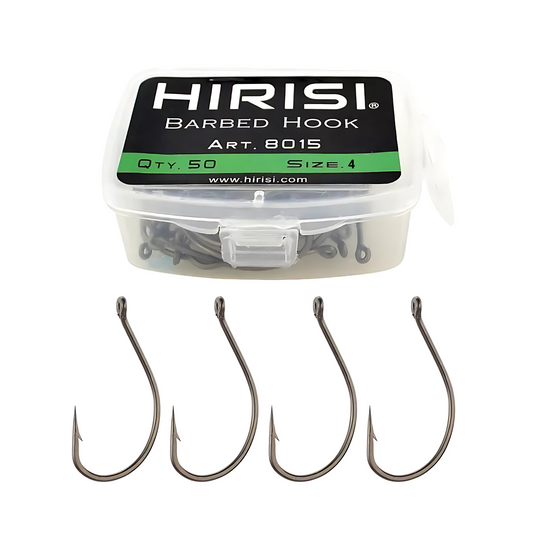 Hirisi 8015 Carbon Steel Hooks - Box of 50 Units - Nº4