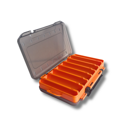 Gobait Fishing Box 198mm x 132mm | 7.8in x 5.2in - 14 Orange Compartments