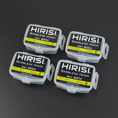 Hirisi 8004 Carbon Steel Hooks - Pack of 50 Units - Nº8