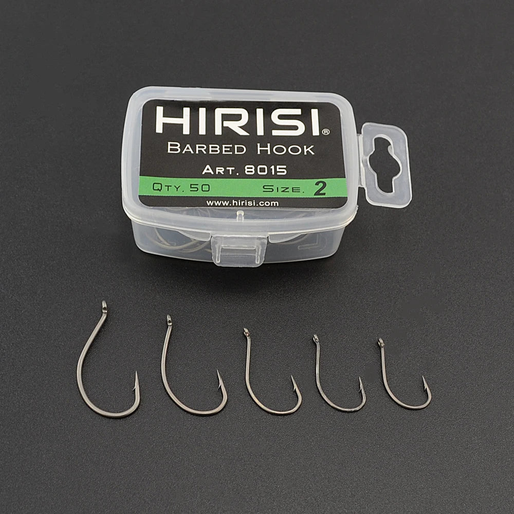 Hirisi 8015 Carbon Steel Hooks - Box of 50 Units - Nº4
