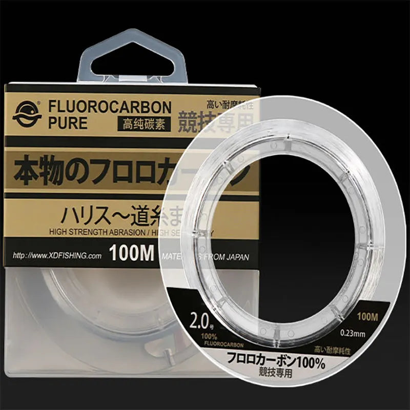 Zukibo Fil de Pêche Fluorocarbone - 100 Mètres - 0,28 mm