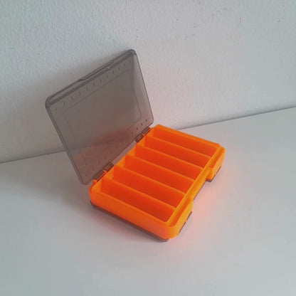 Gobait Fishing Box - 140mm x 104mm | 5.51in x 4.09in - 12 Compartments - Orange