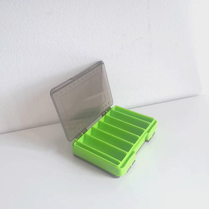 Gobait Fishing Box - 140mm x 104mm | 5.51in x 4.09in - 12 Compartments - Green